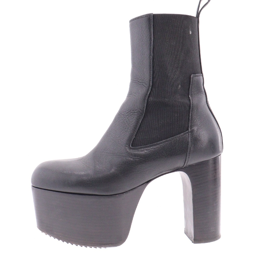 リックオウエンス LEATHER KISS BOOTS レザー キスブーツ サイドゴア