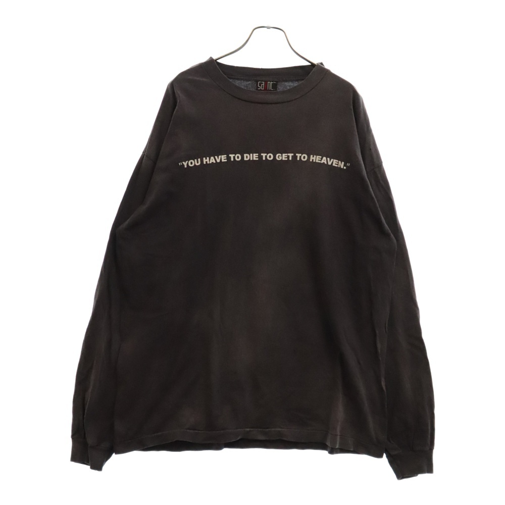 セントマイケル 24SS SAINT CLUB LS TEE プリント ヴィンテージ加工 