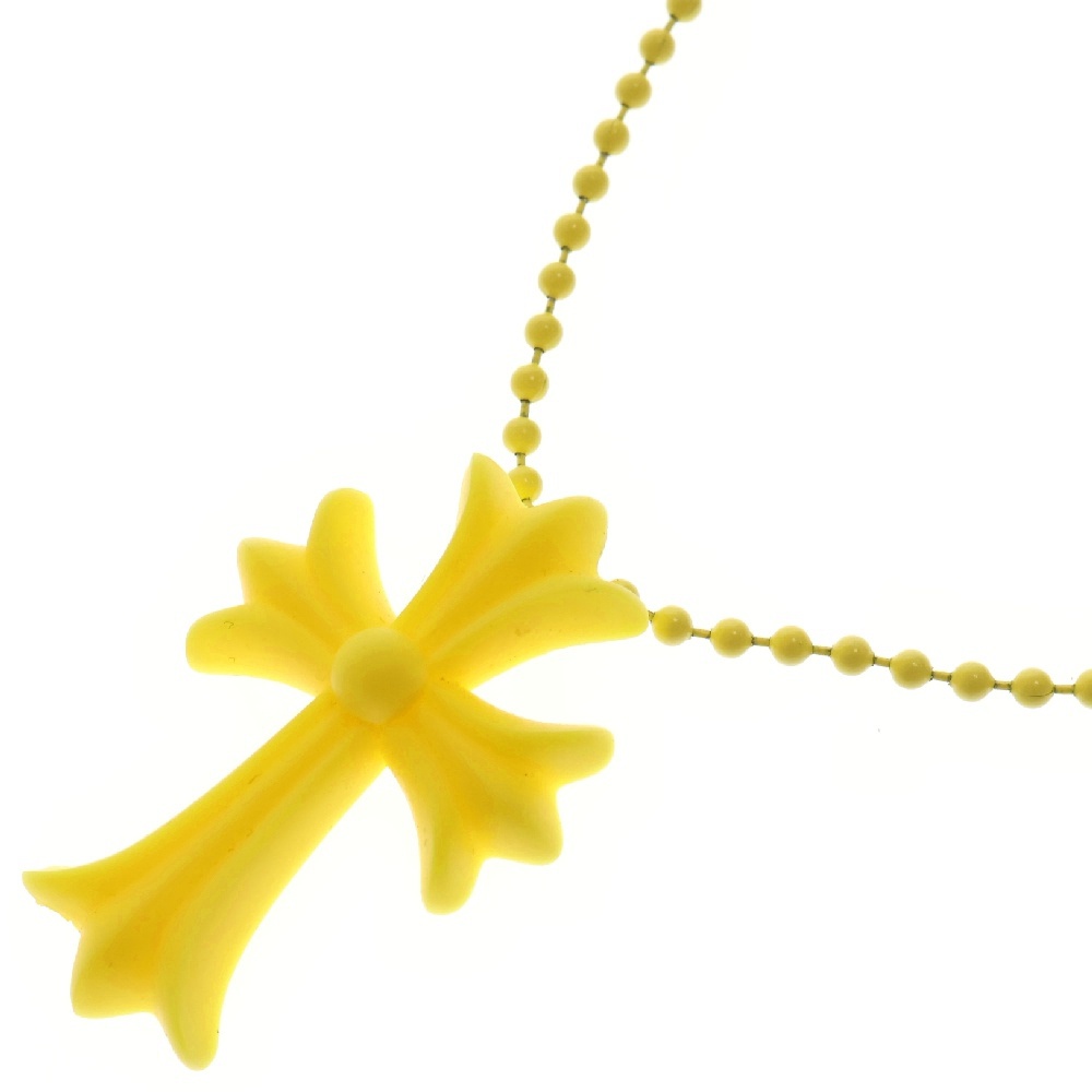 RUBBER CH CRS SML ラバースモールCHクロス ラバーネックレス イエロー Bランク