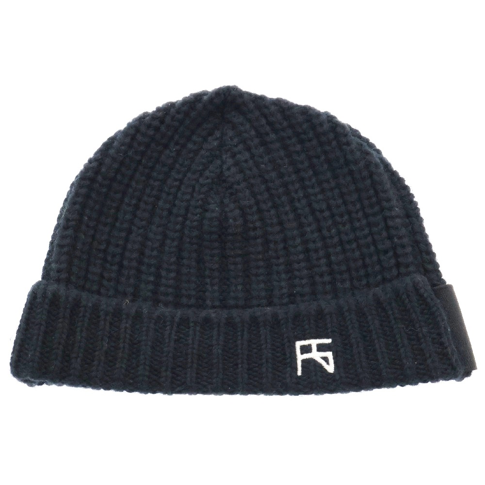 RAF SIMONS ラフシモンズ Rロゴ ゴムバンド付き ニット キャップ