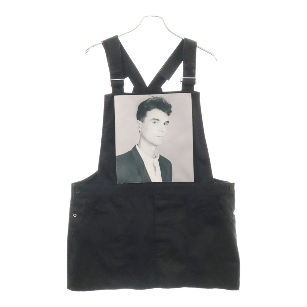 17SS ROBERT MAPPLETHORPE ロバートメイプルソープ ロバートメイプルソープ フォトパッチ ショート エプロン ベスト ブラック Bランク