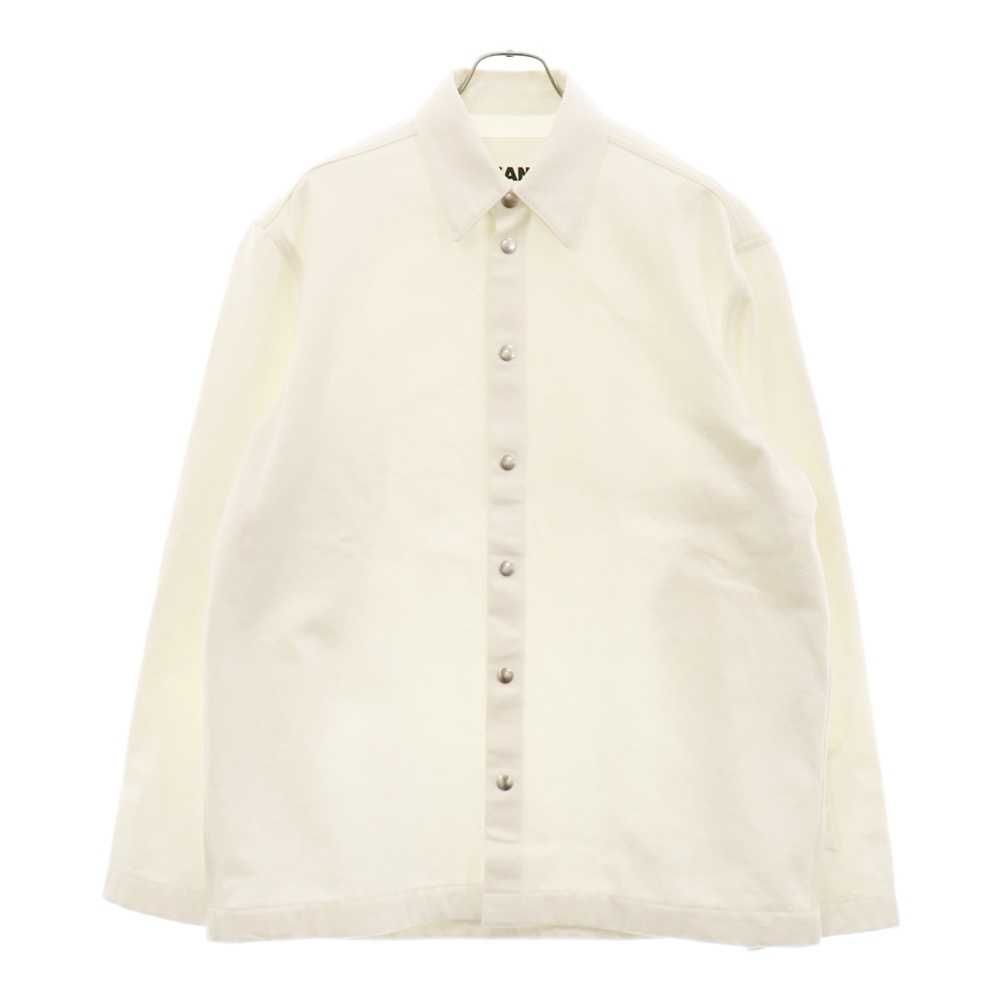 Cotton Shirt J21DL0137 J46463 アームロゴ 長袖コットンシャツ ホワイト Aランク