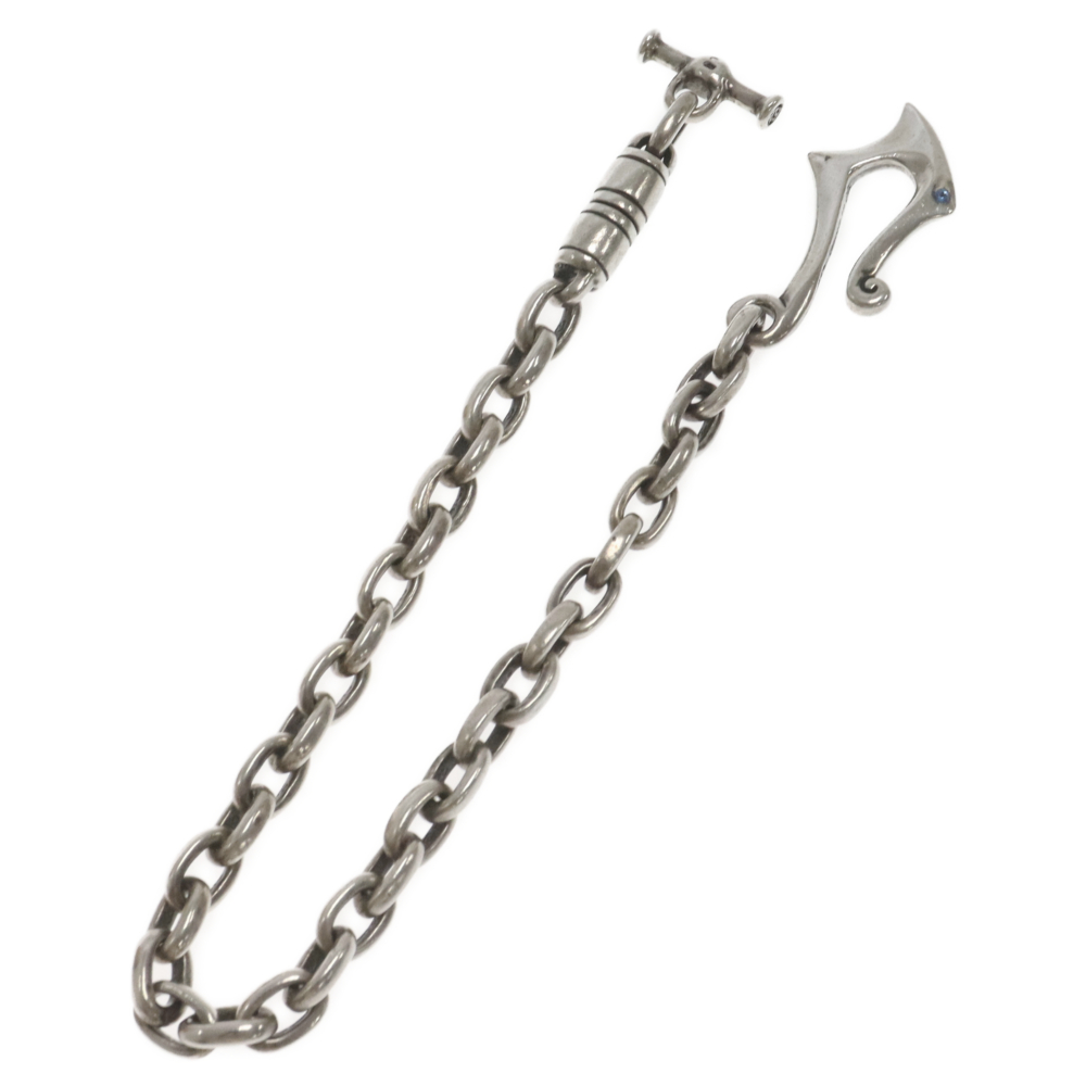 スムースフック&スムースリンクウォレットチェーン&Tバー ウォレットチェーン シルバー Bランク