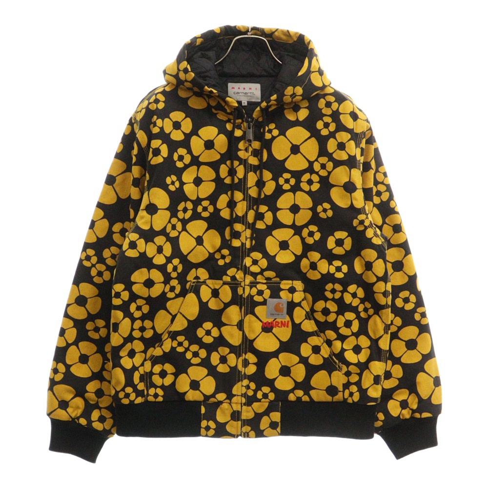 ×CARHARTT WIP OG CHORE COAT カーハート フラワー チョアコート カバーオールジャケット イエロー Aランク