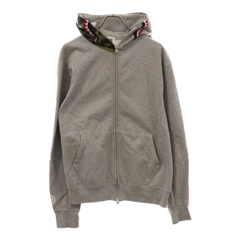 BAPE グレー ジップアップパーカー A BATHING APE® ジップアップ パーカー | グレー | FARFETCH JP