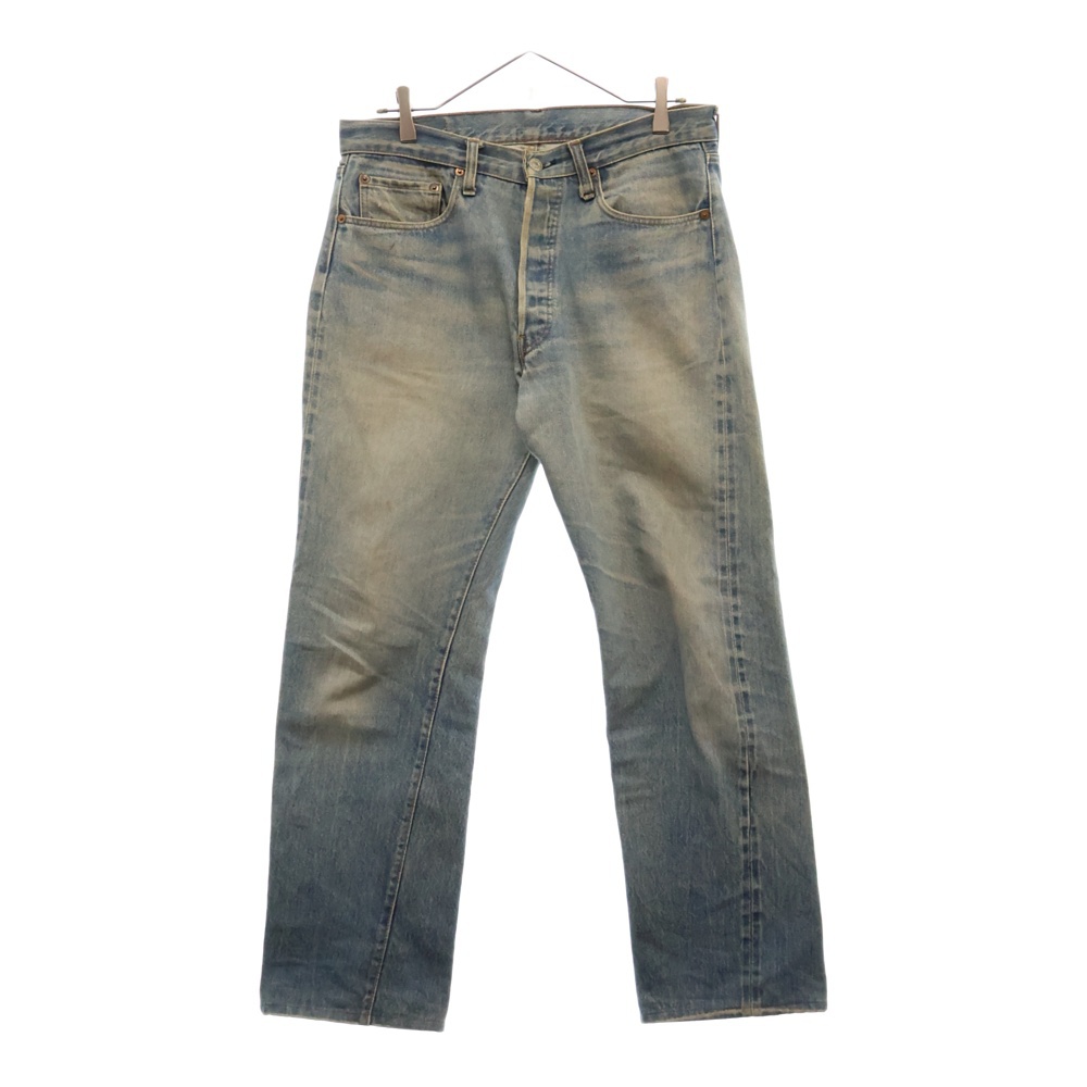 70s 501 VINTAGE 66後期 ヴィンテージ ボタン裏6 紙パッチ スモールe ボタンフライ デニムパンツ ジーンズ インディゴ W33/L29 Bランク