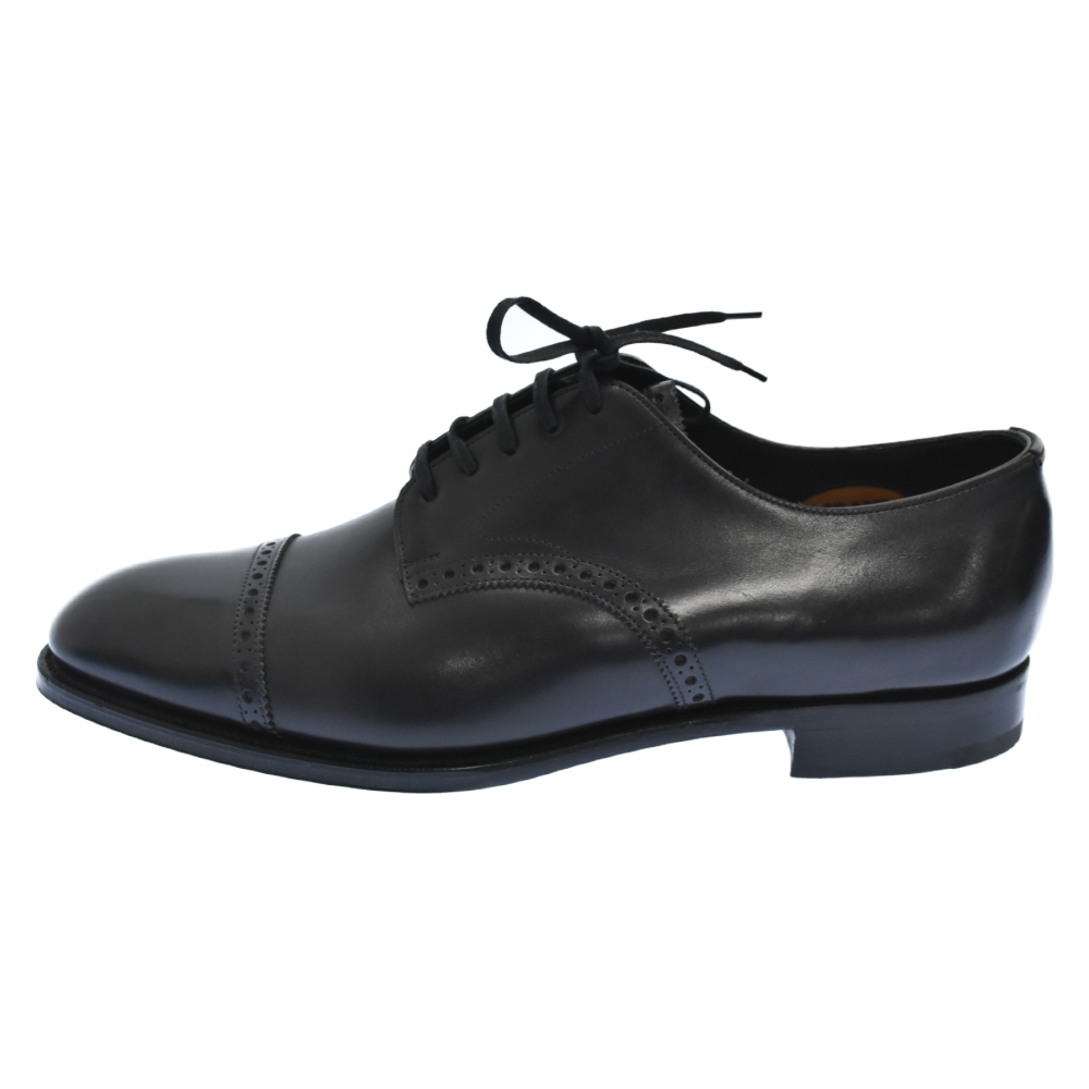 LETHER SHOES E202 レザーローカットシューズ ブラック Nランク