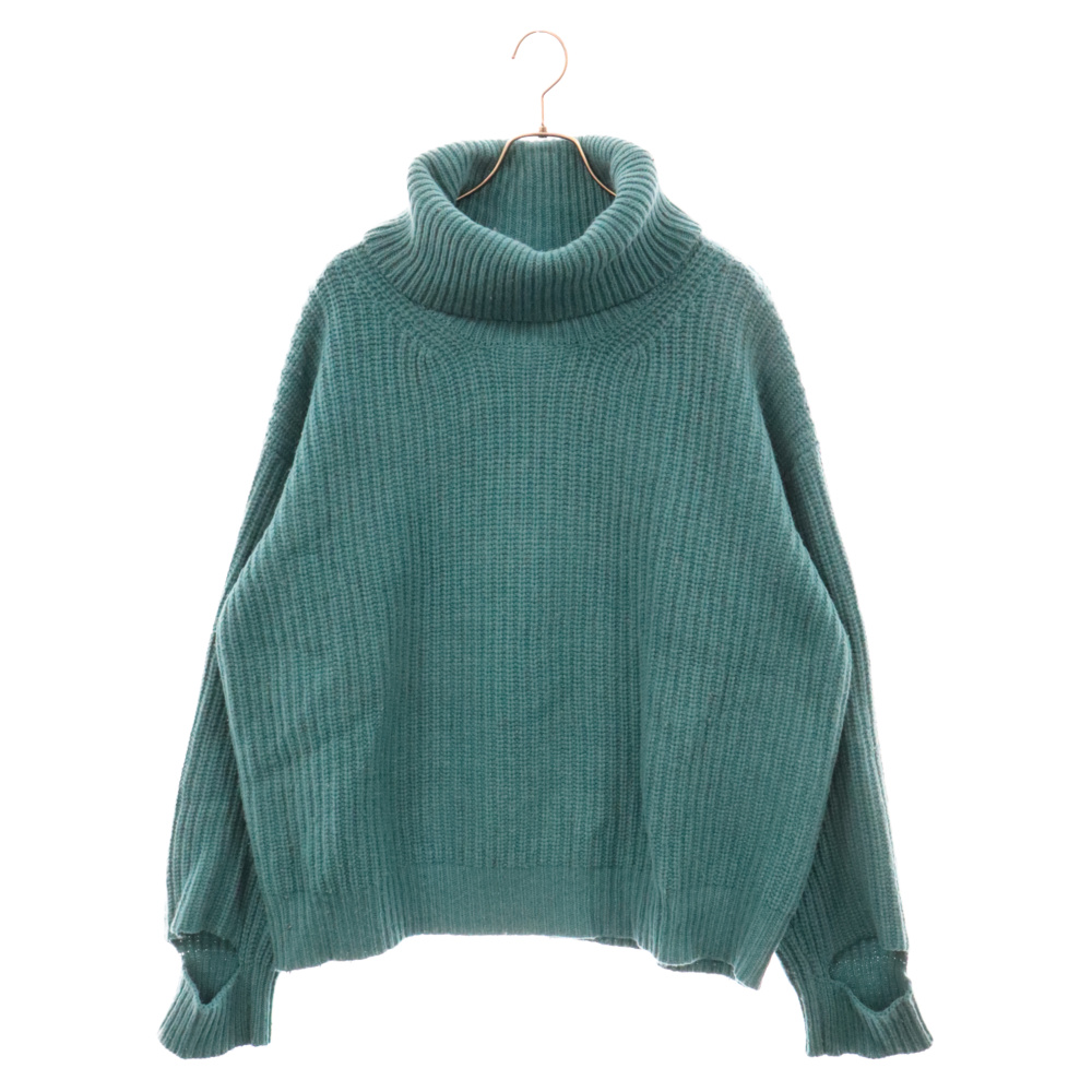 17AW 3G Turtle Neck Knit US1337 ウールタートルネックニットセーター グリーン Bランク