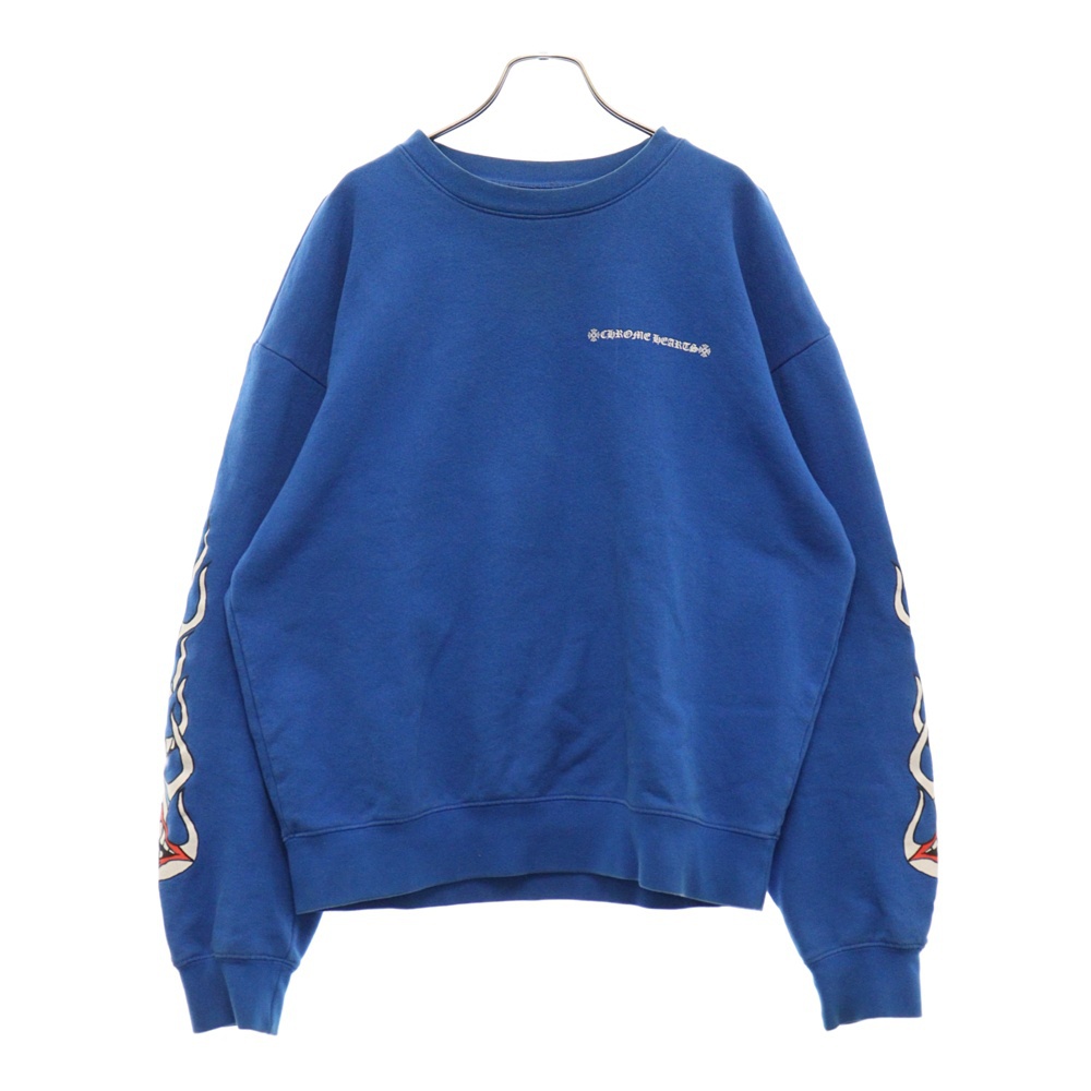 20SS ×MATTY BOY PPO SPACE マッティボーイ プロ スペース クルーネック スウェットトレーナー ブルー Bランク