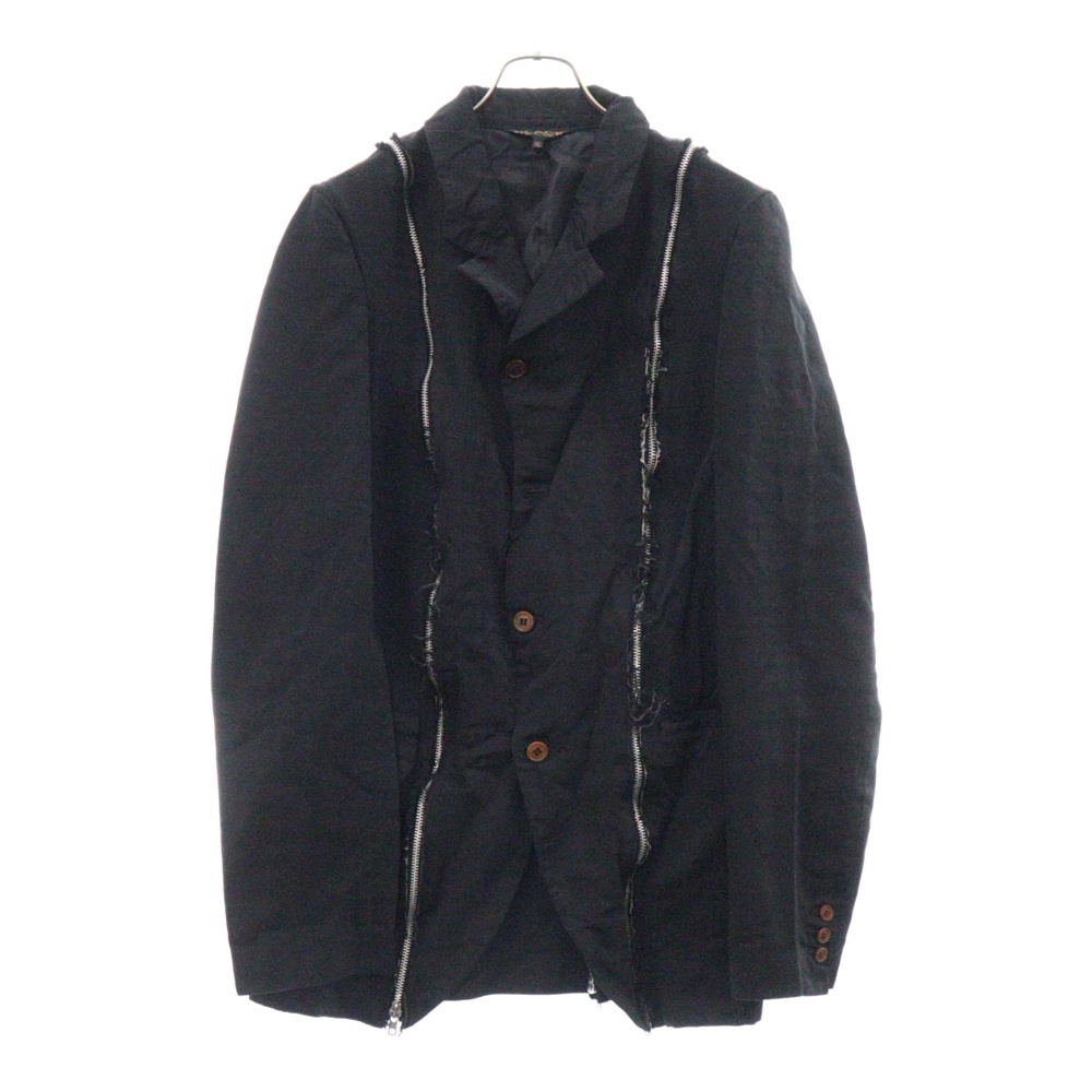 ブラックコムデギャルソン 24AW ZIP JACKET 1N-J005 ダメージ加工 
