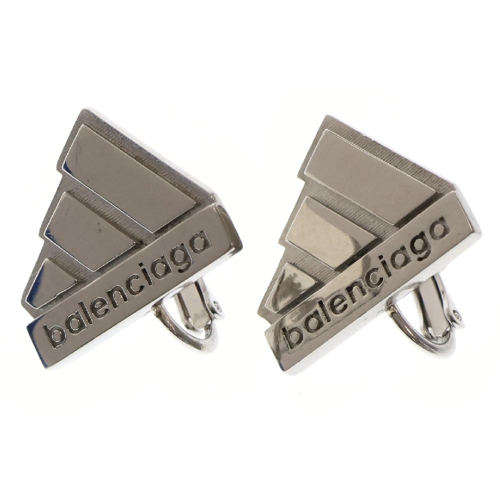 ×adidas Emblem Logo Earring ×アディダス エンブレムロゴ イヤリング シルバー Aランク