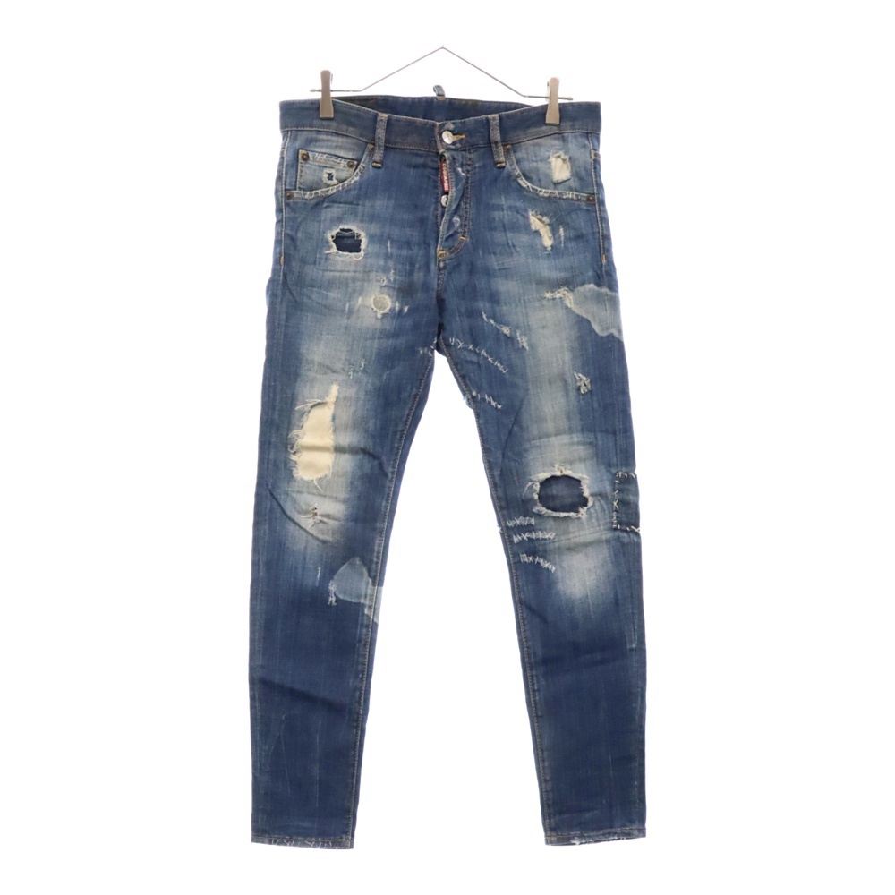 DSQUARED2 TIDY BIKER グラフィティ ダメージリペア加工 44 DSQUARED2
