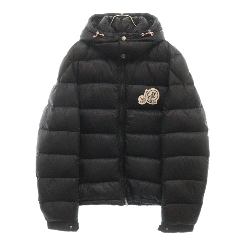 18AW BRAMANT GIUBBOTTO BRAMANT JACKET フロントロゴワッペン ブラマント フーディーナイロンダウンジャケット ブラック D20914181149 53334 Bランク