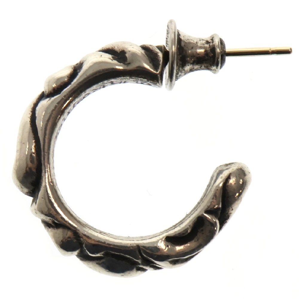 HOOP SCROOL スクロール フープピアス シルバー Bランク