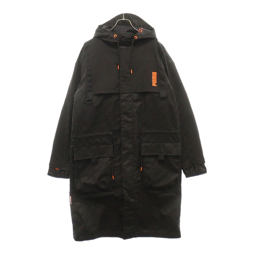 ×CENTRAL SAINT MARTINS 598591-01 セントラル セント マーチンズ ベンチコート ブラック Bランク