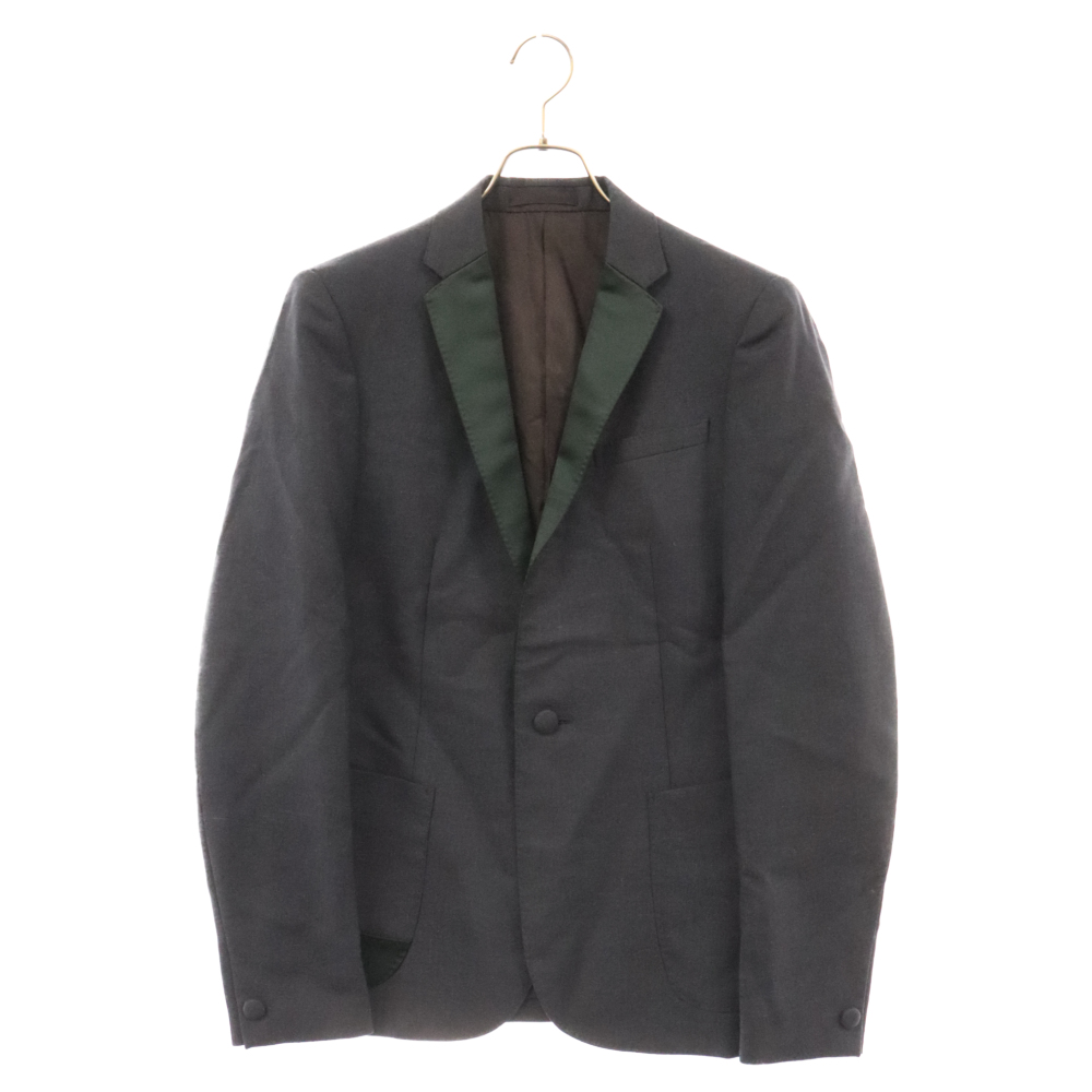 16AW 襟切替 ウールテーラードジャケット ネイビー 16WCM-J07106 Bランク