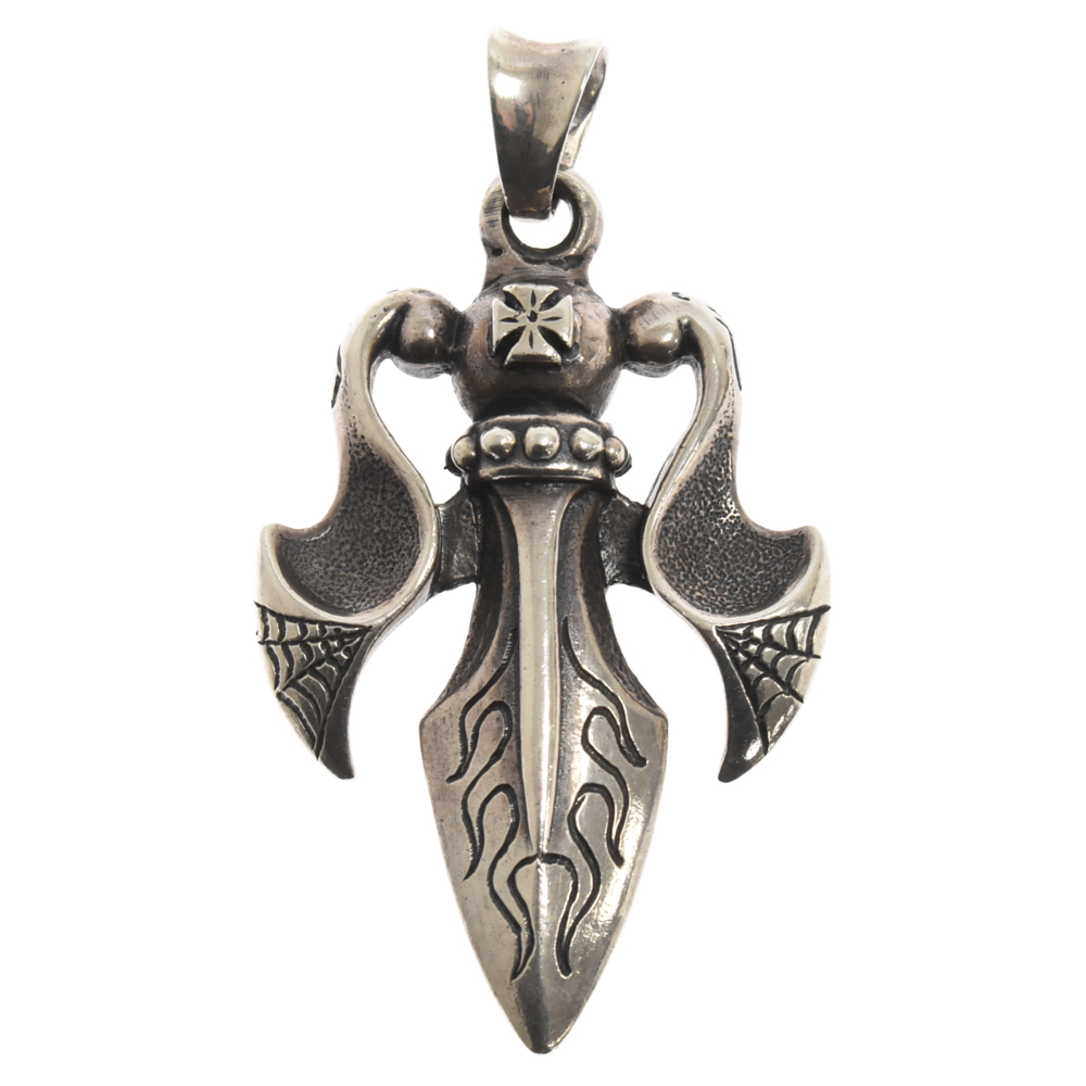 ラージトライデントペンダント ネックレストップ シルバー ※カスタム品 Bランク