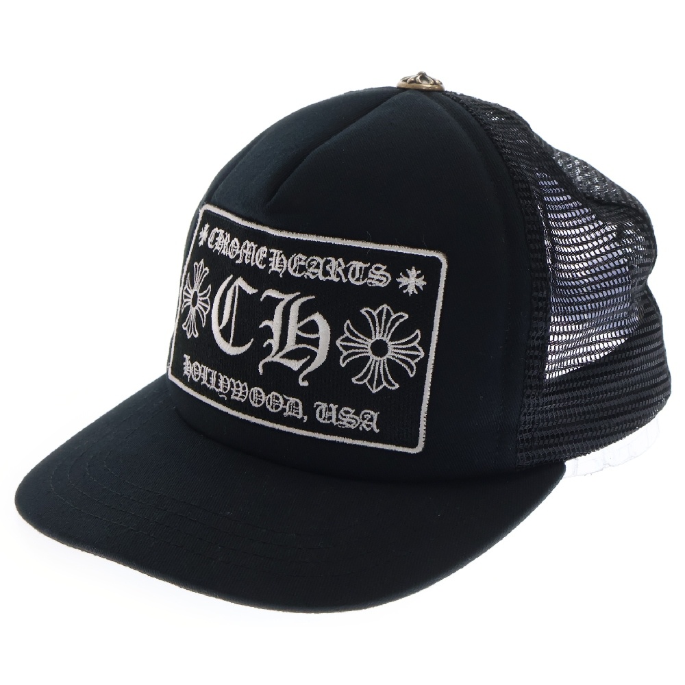 TRUCKER CAP CHパッチ メッシュトラッカーキャップ 帽子 ブラック Bランク