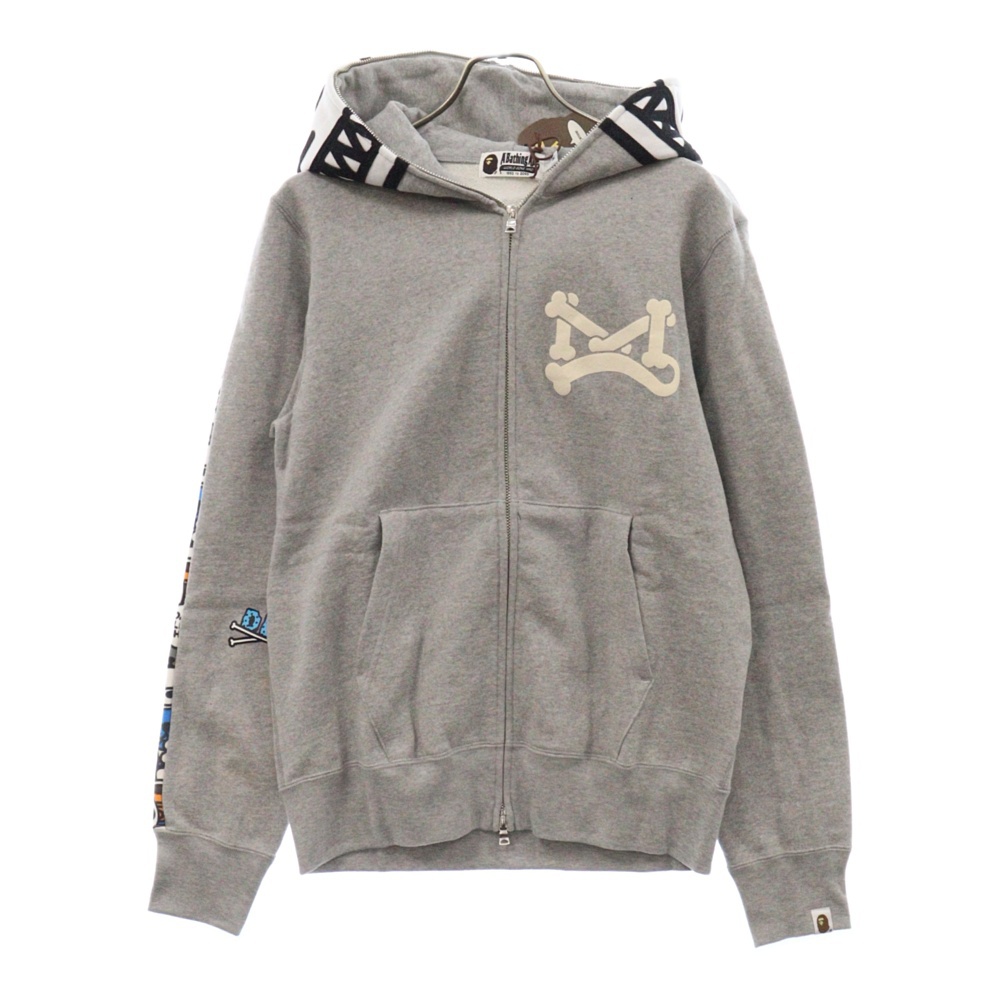 MILO JURASSIC FULL ZIP HOODIE マイロ ジュラシック フルジップアップ フーディ スウェット パーカー グレー Sランク