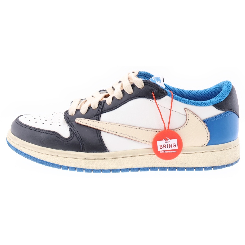 ×TRAVIS SCOTT FRAGMENT DESIGN AIR JORDAN 1 LOW OG SP DM7866-140 トラヴィススコット フラグメント エアジョーダン1 ローカットスニーカー US5/23.5cm Bランク