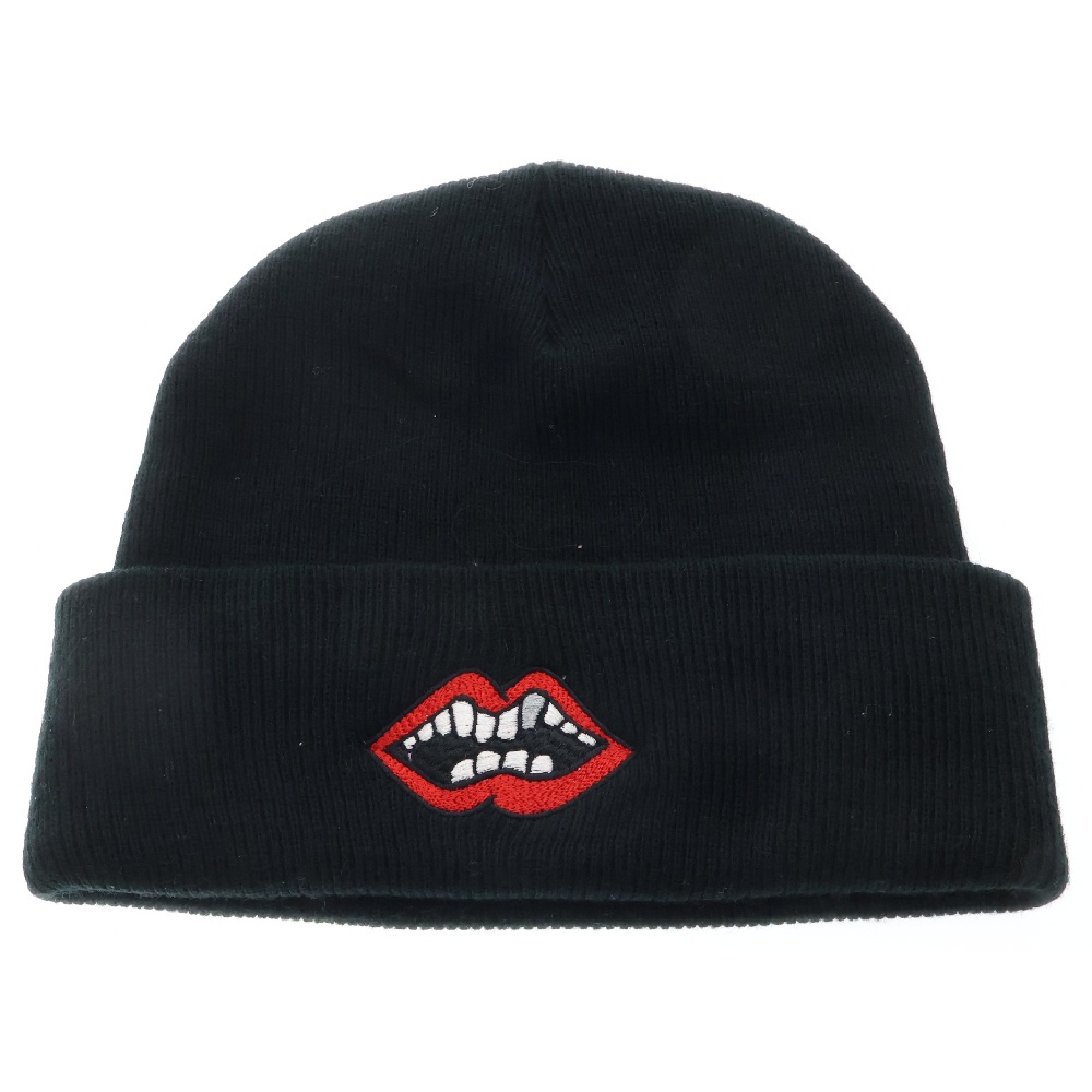 ×MATTY BOY Acrylic Chomper Beanie ×マッティボーイ アクリルチョンパービーニー ニットキャップ ニット帽 ブラック Aランク
