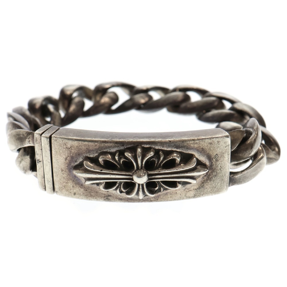 ID FLORAL CRS フローラルクロスIDクラシック シルバーブレスレット シルバー 12LINK Bランク