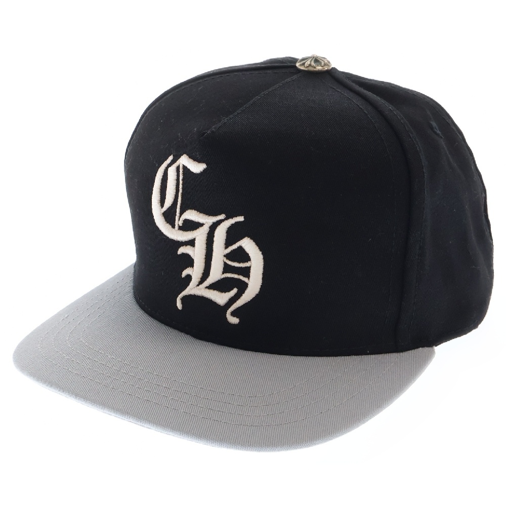 BASEBALL TRUCKER CH刺繍ベースボールトラッカーキャップ 帽子 ブラック/グレー Bランク