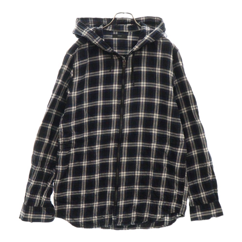 DIESEL フード付き チェック柄ネルシャツ DIESEL フード付き チェック柄ネルシャツ