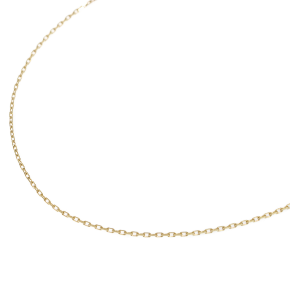 K18Yellow Gold Square Chain 0.9mm Bランク