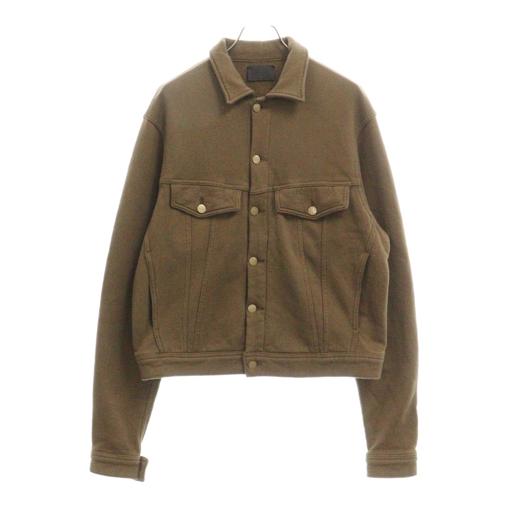 SEVENTH COLLECTION French Terry Trucker Jacket FG30-022 HWD フレンチテリートラッカースウェットジャケット カーキ Bランク