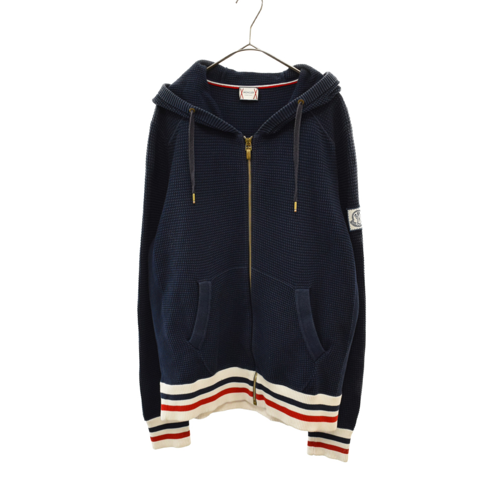 モンクレール GAMME BLEU ワッフルパーカー La ブルー（青）系 MONCLER