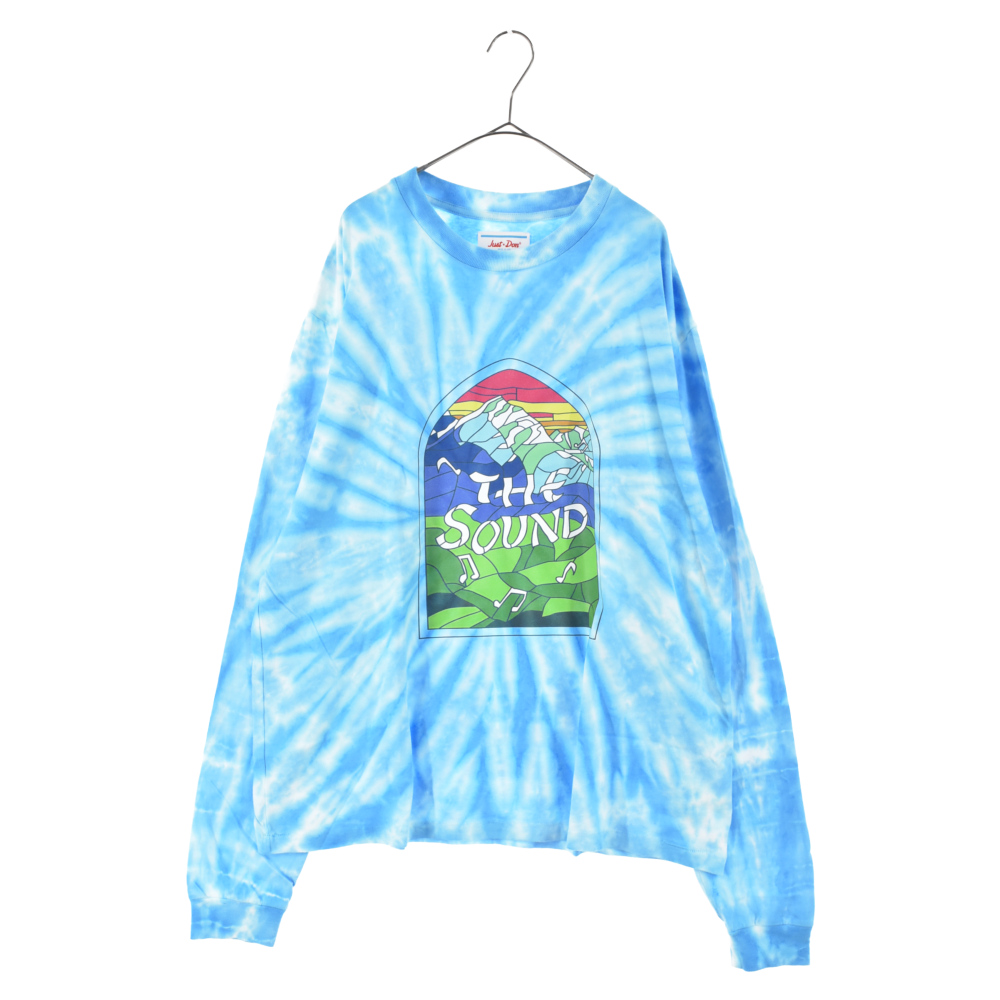 THE SOUND OF TOUR LONG SLEEVE T-SHIRT タイダイ柄 ロングスリーブカットソー 長袖Tシャツ ブルー Aランク