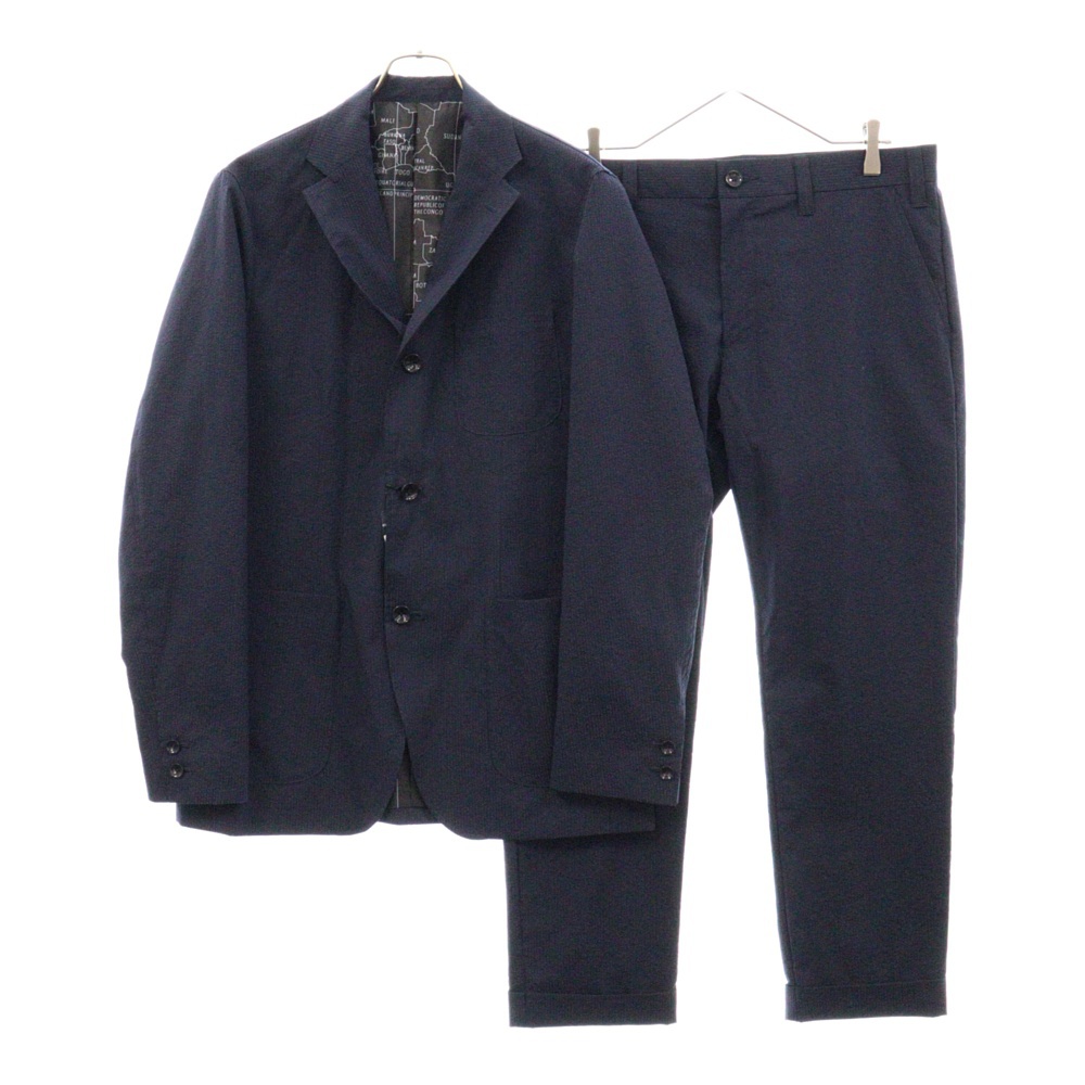 20SS COOLMAX SEERSUCKER 3BUTTON JACKET クールマックス シアサッカー テーラードジャケット スラックスパンツ セットアップ UE-200004 Sランク