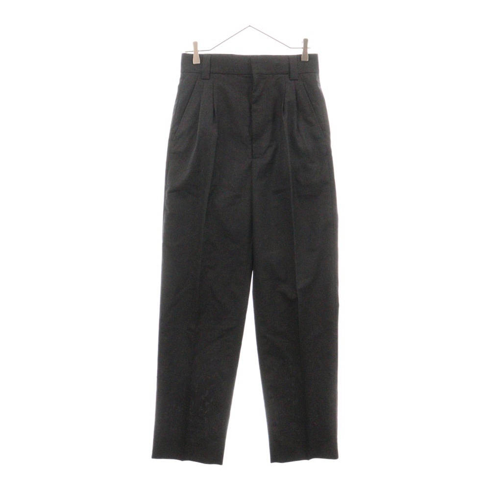SEVENTH COLLECTION Double Pleated Tapered Trouser 7thコレクション ダブルプリーツテーパードトラウザー スラックス グレー FG40-001 Sランク