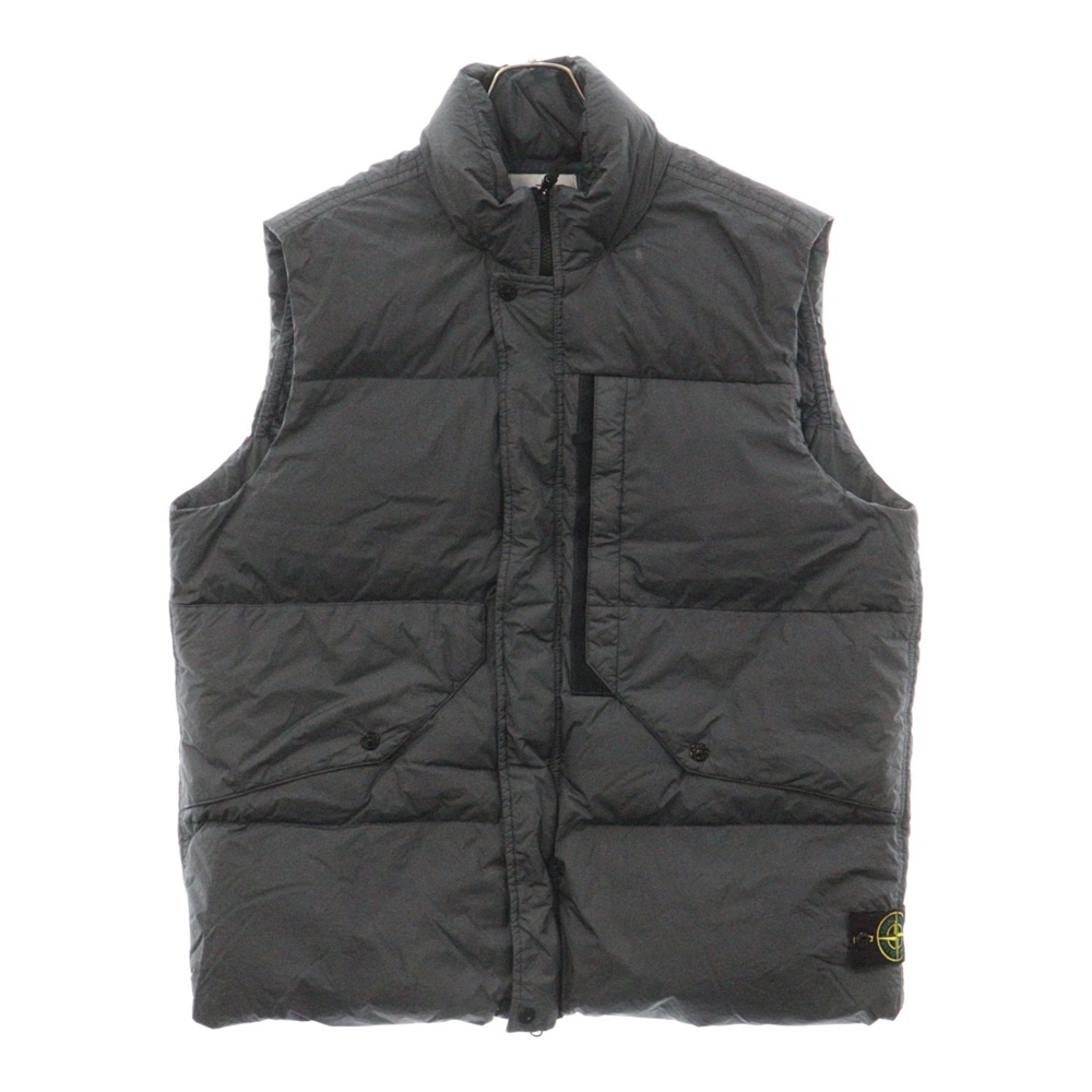 GARMENT DYED CRINKLE REPS RECYCLED NYLON DOWN VEST ガーメントダイ ナイロン ダウンベスト グレー 7915G0423 Bランク