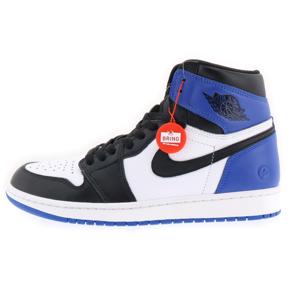×fragment design RETRO HIGH OG フラグメントデザイン エアジョーダン1 レトロ ハイカットスニーカー ブラック/ブルー US10/28cm 716371-040 Sランク
