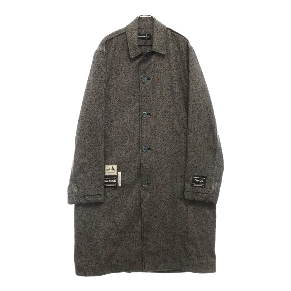 24SS soutien collar coat シームテープデザイン マルチタグ ステンカラー コート グレー UC1D4307 Sランク