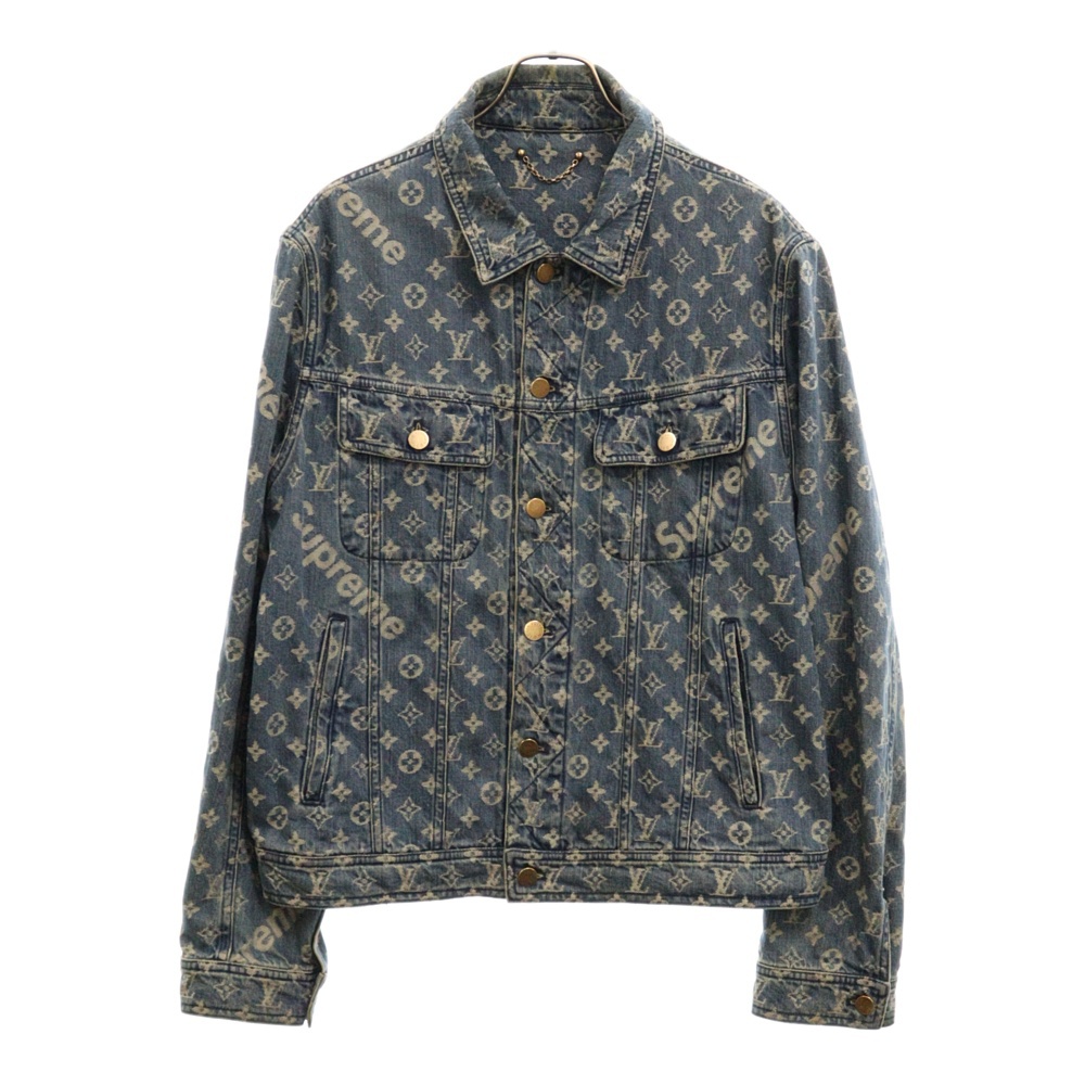 シュプリーム ×LOUIS VUITTON 17AW Jacquard Denim Baseball