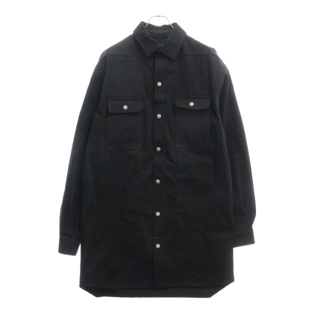 23SS EDFU JUMBO OUTERSHIRT JACKET エドフ期 ジャンボアウターシャツ ロングデニム ジャケット ブラック DL01C2792-HBLKJP Bランク