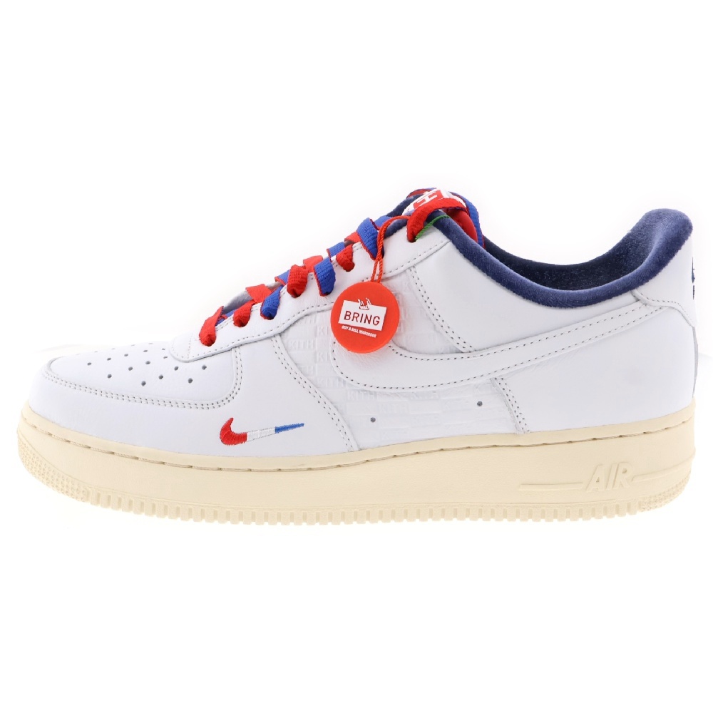 ×KITH AIR FORCE 1 LOW Paris キス エアフォース 1 パリ ローカットスニーカーシューズ ホワイト/ネイビー US11/29cm CZ7927-100 Sランク