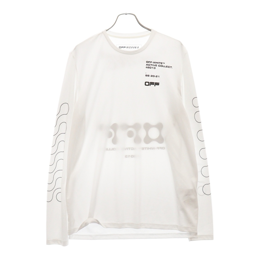 オフホワイト OFF ACTIVE L/S Tee オフアクティブ スポーツ 長袖T 