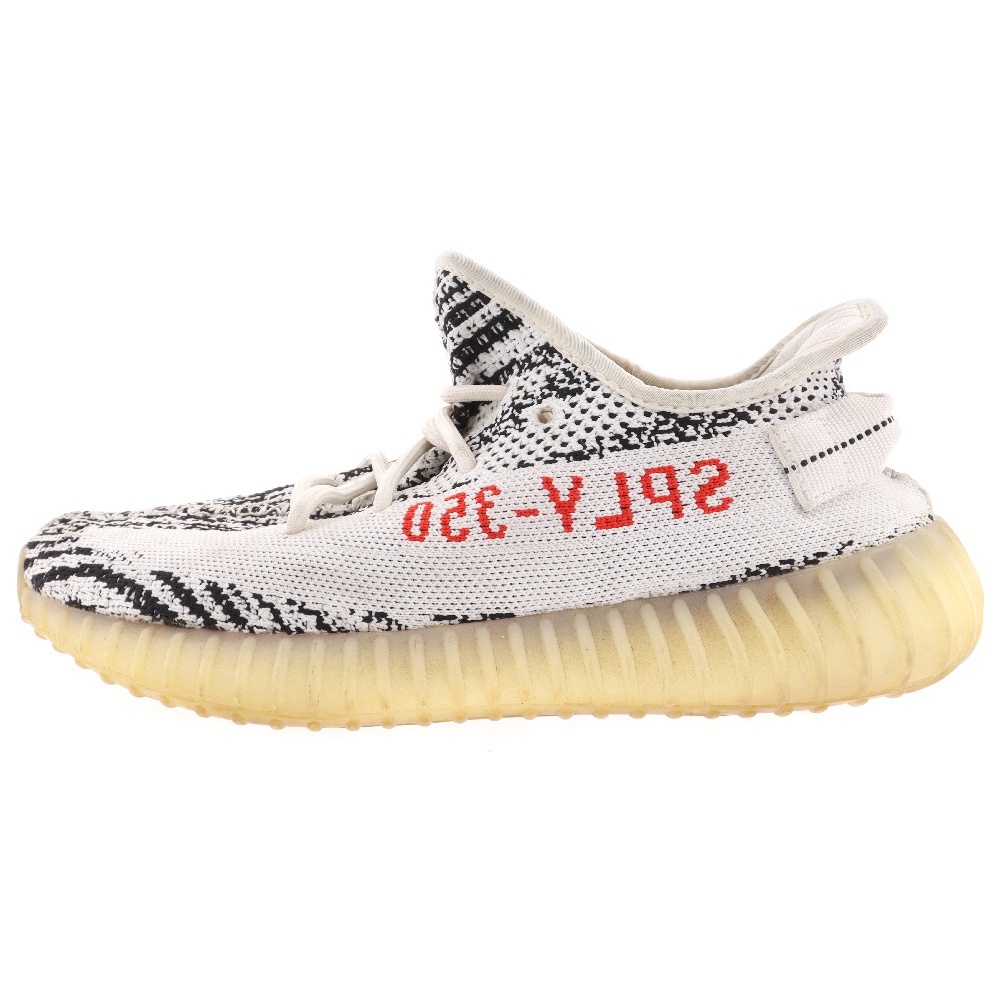YEEZY BOOST 350 V2 ZEBRA イージーブースト ゼブラ ローカットスニーカー ブラック/ホワイト US9/27cm CP9654 Bランク