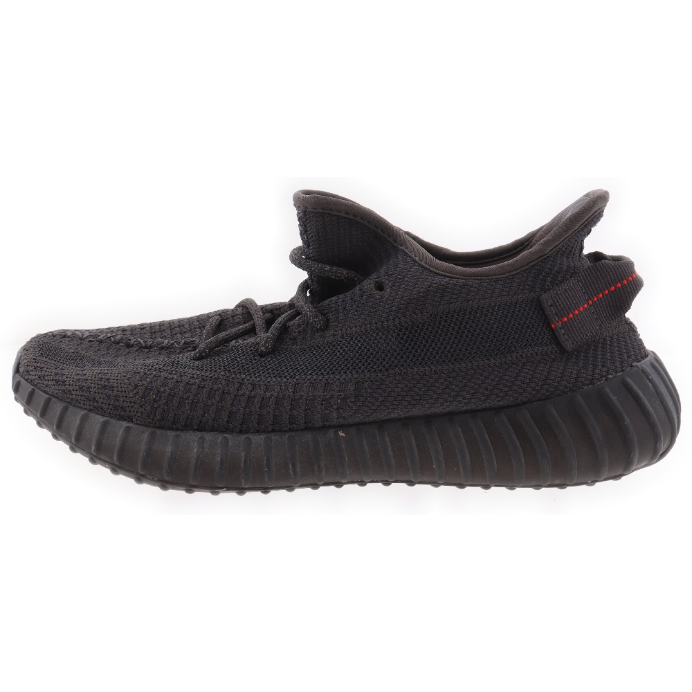 YEEZY BOOST 350 V2 イージーブースト350 ローカットスニーカー ブラック US9.5/27.5cm FU9006 Bランク