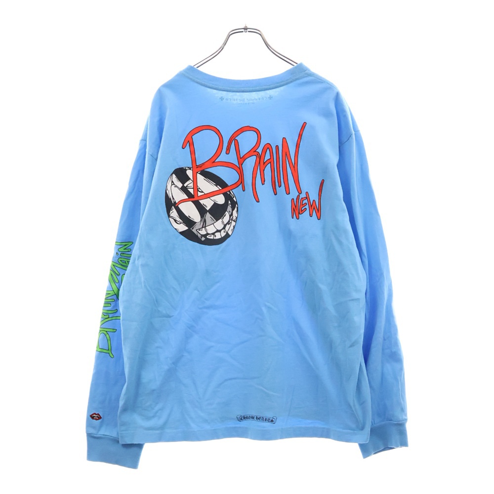× MATTY BOY BRAIN NEW L/S TEE マッティボーイ ブレインニュー 長袖Tシャツ ロングスリーブカットソー ブルー Bランク