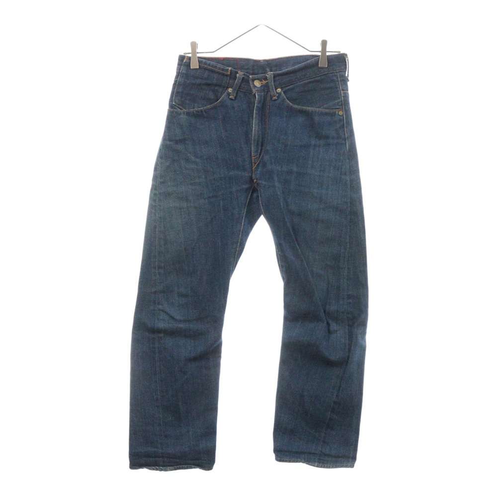 00s 1st Slim 立体裁断 2007 1117 ジップアップ ストレートデニム インディゴ Bランク