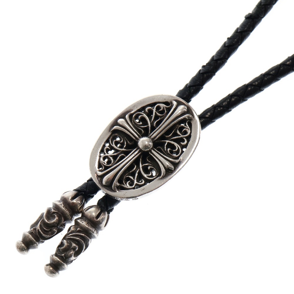 CHROME HEARTS クロムハーツ BOLOTIE OVAL TINY オーバル タイニー レザー ループタイ インボイス付き 正規品 / 33457 クロムハーツ BOLOTIE OVALTINY オーバル タイニークラシック