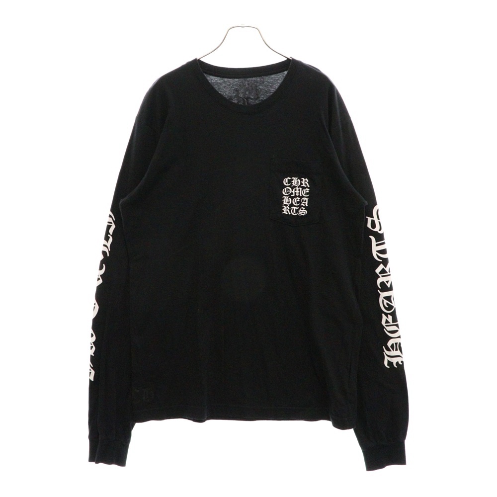 square logo L/S Tee スクエアロゴ長袖Tシャツ ブラック Bランク