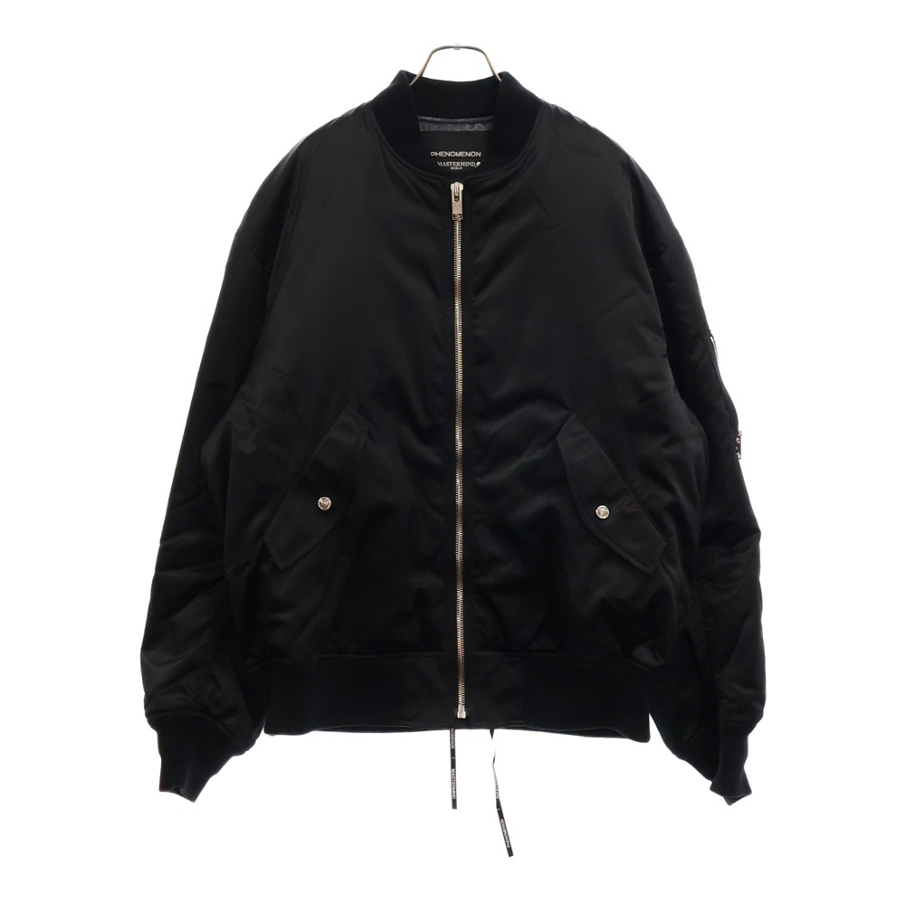 ×MASTERMIND マスターマインド CROSS LOOP MA-1 エムエーワン ボンバージャケット ブラック ILLJK22A-036 Sランク