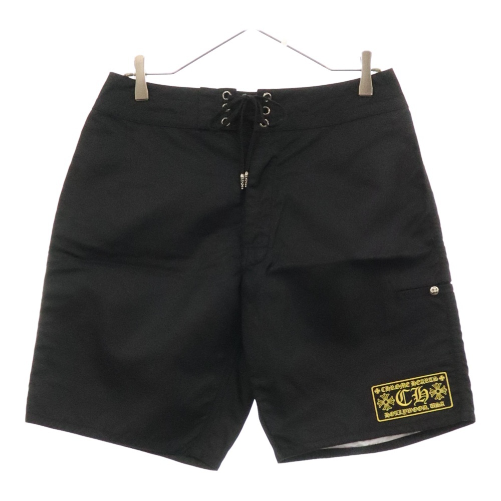 クロスボールボタン ロゴワッペンスイムショーツ ハーフパンツ ブラック Aランク