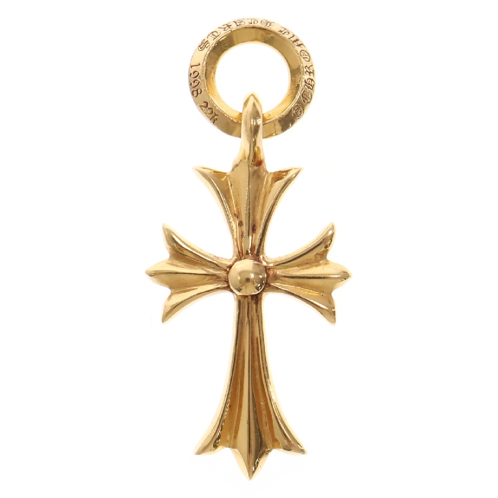 22K TINY CH CROSS タイニーCHクロス チャーム ゴールドネックレストップ Aランク